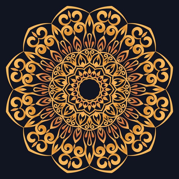 Elementy dekoracyjne luksusowe ornamenty wzór gradient mandala projekt