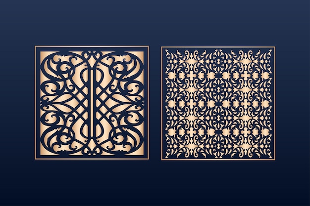 Elementy Dekoracyjneobramowanie Ramek Wzór Islamski Wzór Pliki Dxf Laserowo Wycinany Panel Islamski