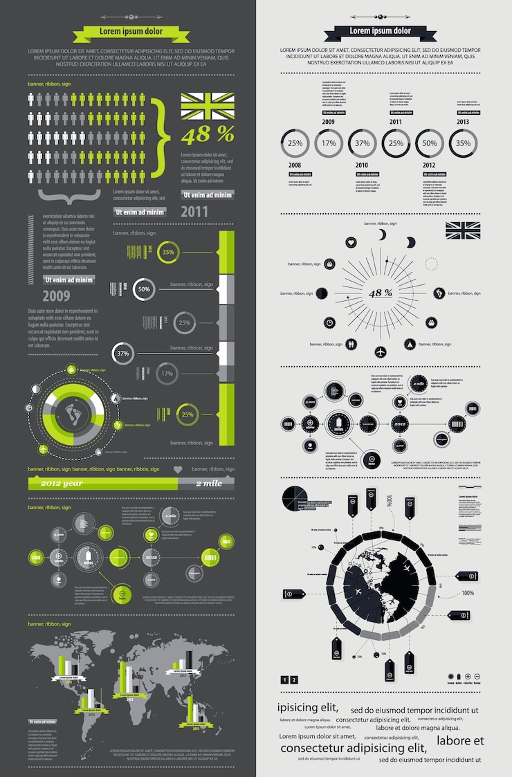 Wektor elementy infografiki