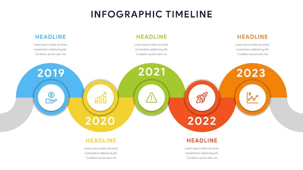 Elementy Infographic Dla Kroków, Osi Czasu, Przepływu Pracy