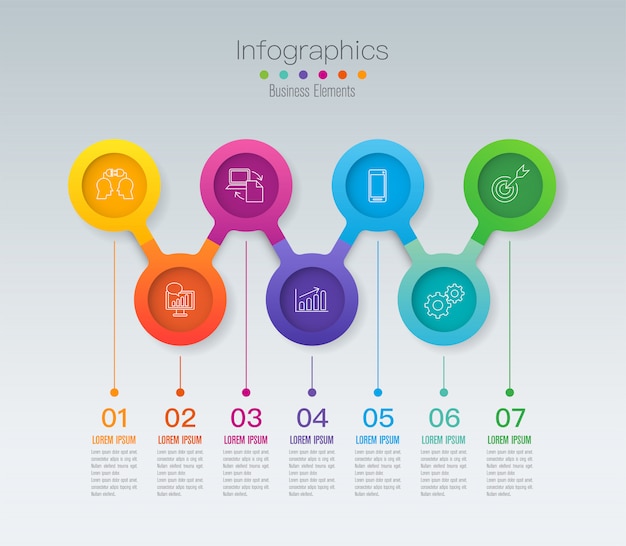 Elementy Infographic Osi Czasu