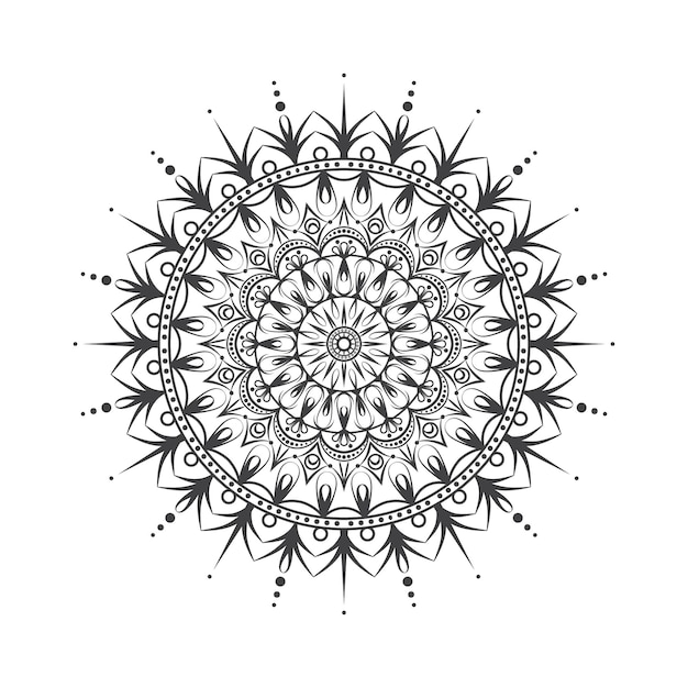 Elementy Kwiatowe Mandala Design W Vector
