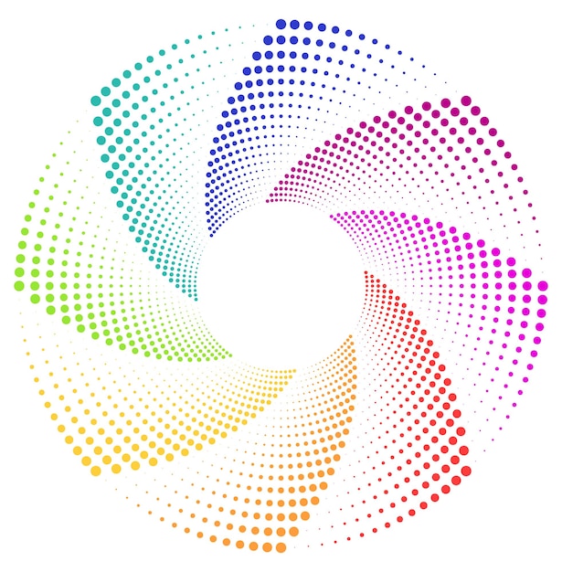 Elementy projektu Fala wielu fioletowych linii koło pierścienia Abstrakcyjne pionowe faliste paski na białym tle izolowane Ilustracja wektora EPS 10 Kolorowe fale z liniami utworzonymi za pomocą Blend Too