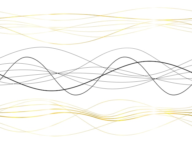 Elementy Projektu Fala Wielu Szarych Linii Abstrakcyjne Faliste Paski Na Białym Tle Na Białym Tle Kreatywna Grafika Liniowa Ilustracja Wektorowa Eps 10 Kolorowe Błyszczące Fale Z Liniami Utworzonymi Za Pomocą Narzędzia Mieszanie