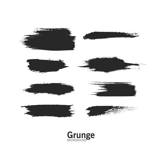 Elementy projektu grunge Atrament grunge splat wektor kolekcji