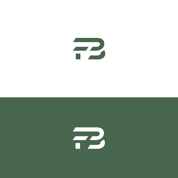 Plik wektorowy elementy szablonu projektowania logo litery fb bf nowoczesne abstrakcyjne cyfrowe logo litery alfabetu