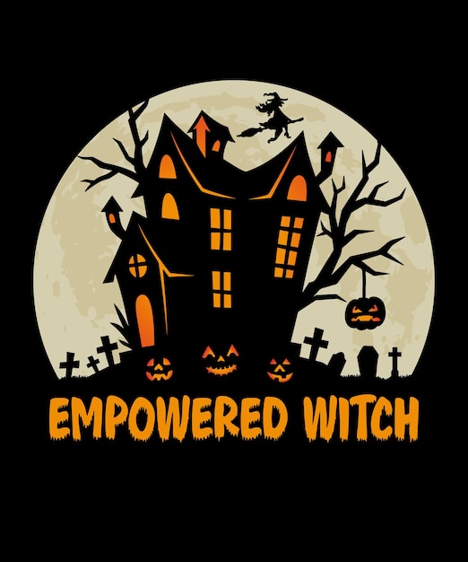 Empowered Women Halloween T Shirt Design, Projektowanie Grafiki Wektorowej