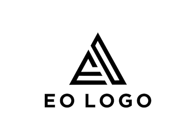 Eo Logo Projekt Wektor Ilustracja