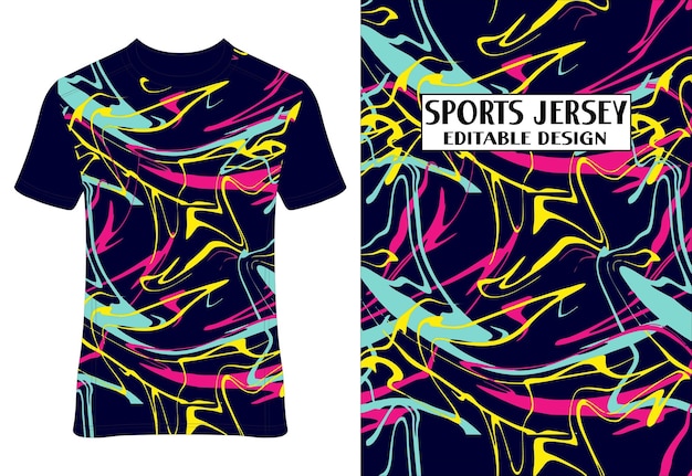 EPS 10 Sport Jersey Design for Sublimation TopRated T-Shirt Sublimacja