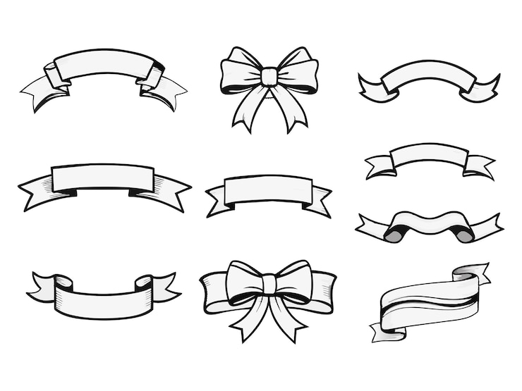 Wektor eps vintage banner ribbon clipart vector ribbons banner ribbon elementy starburst etykieta vintage