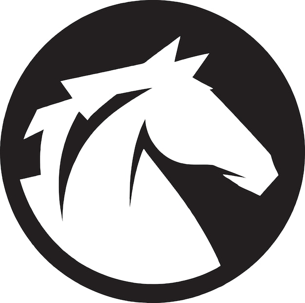 EquestrianElegance wyrafinowane elementy ikon dla logo koni
