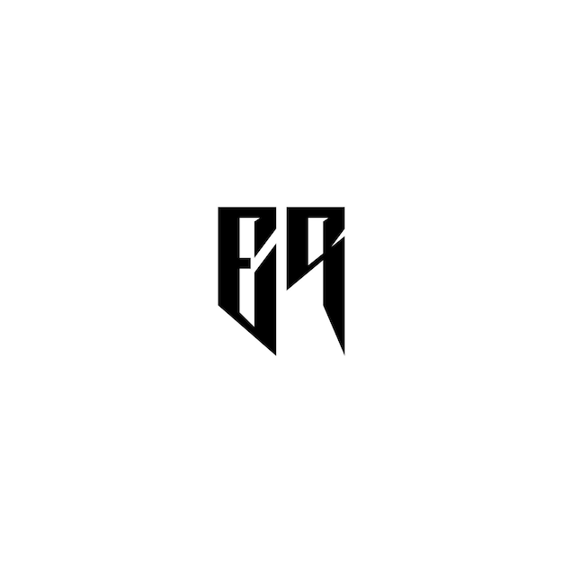 ER monogram logo projekt list tekst nazwa symbol monochromatyczny logotyp alfabet znak proste logo