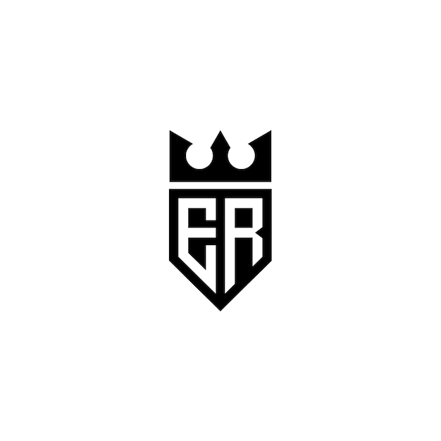 ER monogram logo projekt list tekst nazwa symbol monochromatyczny logotyp alfabet znak proste logo