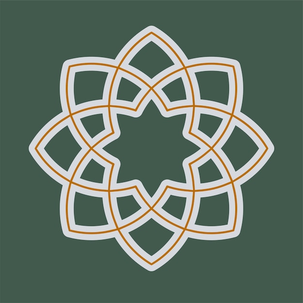 Plik wektorowy eslimi tazhib irański arabski motif sztuka projektowania wektor ramy kształt