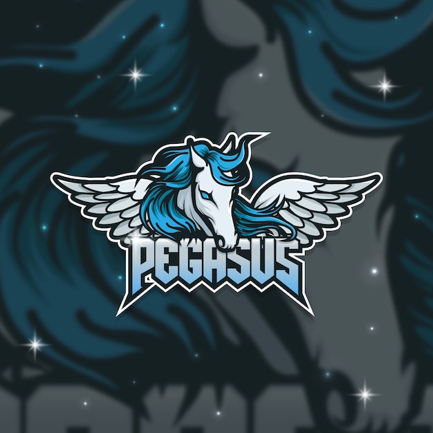 Esport Logo Gamer Pegasus