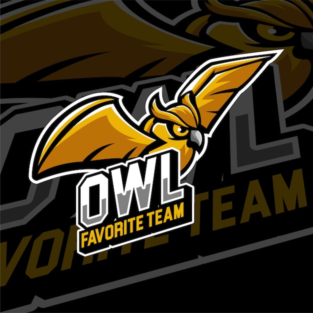 Esports Gaming Logo Znaczek Owls