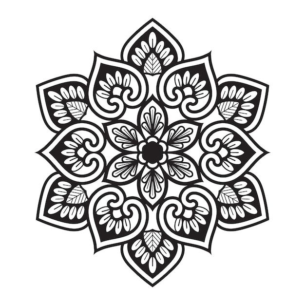 Plik wektorowy etniczna mandala design z okrągłym wzorem ozdobnym