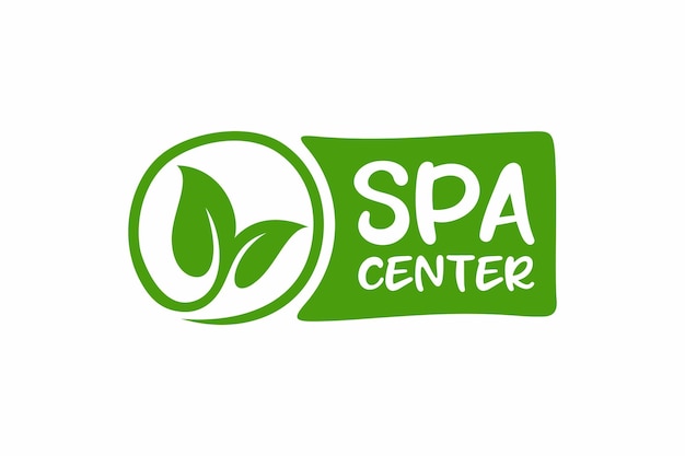 Etykieta Centrum Spa Wektor Logo Spa I Pielęgnacji Urody Ręcznie Rysowane Tagi I Elementy Dla Naturalnego Piękna