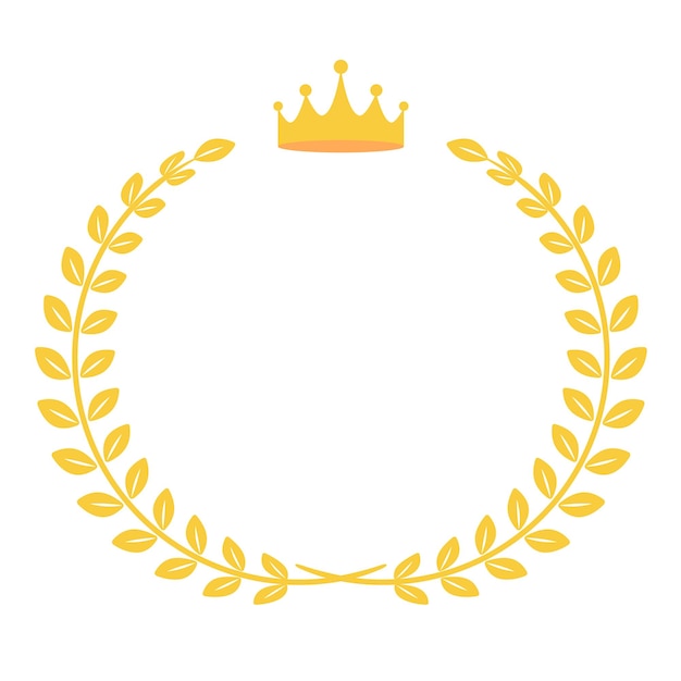 Etykieta Gold Award Laurel Wreath Leaf