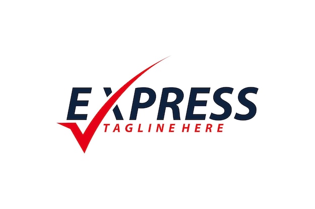 Express Logo Wektor Ikona Na Białym Tle