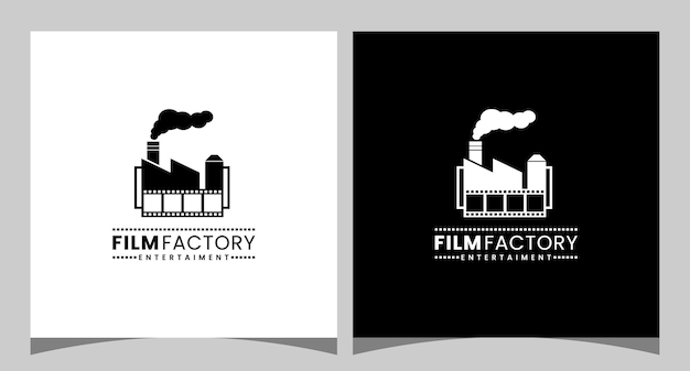 Fabryczne I Filmowe Paski Do Projektowania Logo Produkcji Filmowej