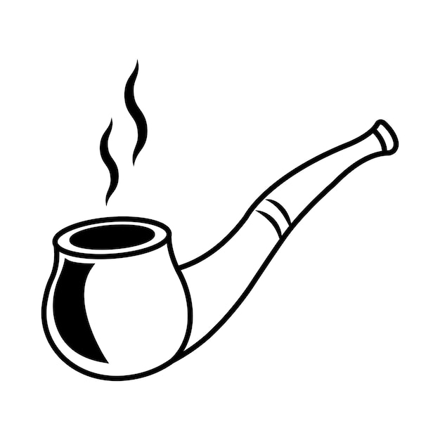 Fajka ikona logo wektor szablon projektu