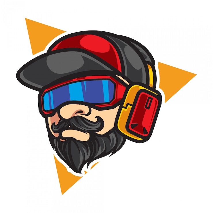 Wektor fajne postacie dla graczy gamer vintage logo
