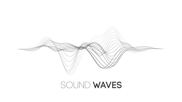 Fala dźwiękowa muzyczna tło fale audio abstrakcyjne tło pulsowe
