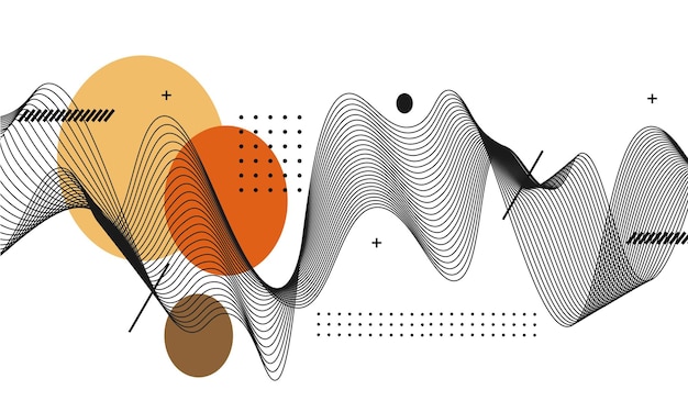 Plik wektorowy fala streszczenie tło linie