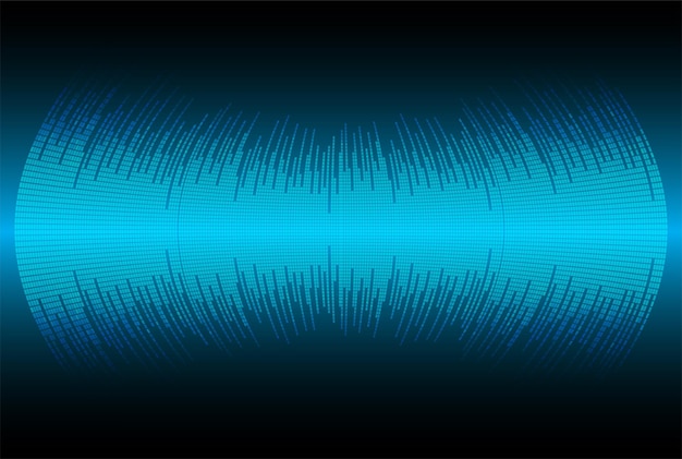 Fale Dźwiękowe Oscylujące W Ciemności, Muzyka, Korektor Radiowy, Technologia Dźwięku Wektorowego Głosu