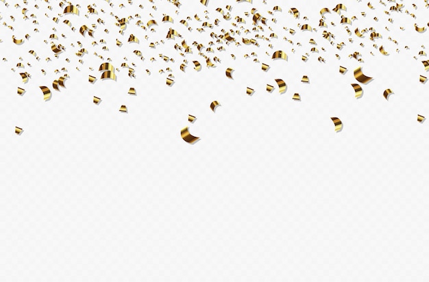 Plik wektorowy falling shiny golden confetti.