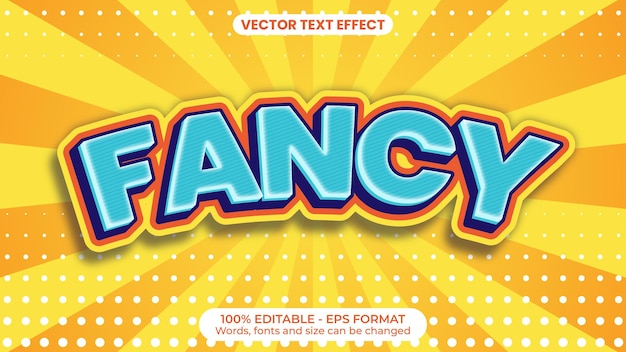 Fantastyczny kolorowy 3D edytowalny efekt tekstowy