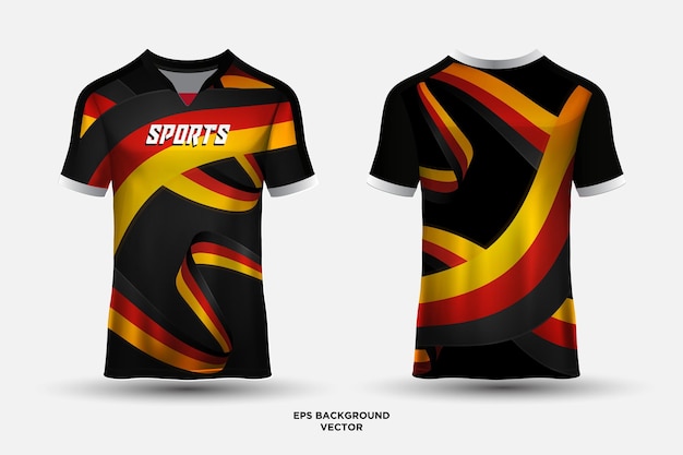 Fantastyczny Projekt Koszulki Odpowiedni Do Wyścigów Sportowych, Gier Piłkarskich I Wektorów E-sportowych