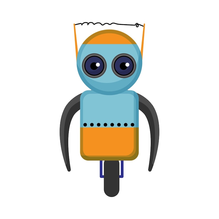 Wektor fantastyczny robot