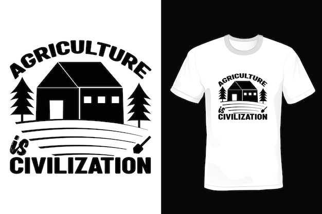 Farmer T Shirt Design Typografia Vintage