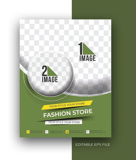 Plik wektorowy fashion store a4 business brochure ulotki szablon projektu plakatu