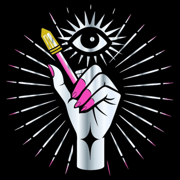 Fashionable Makeup Artist Icon Set Womans Makeup amp Nail Polish w Elegant Vector