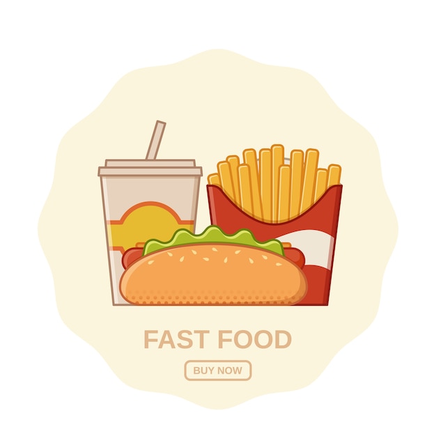 Fast food banner