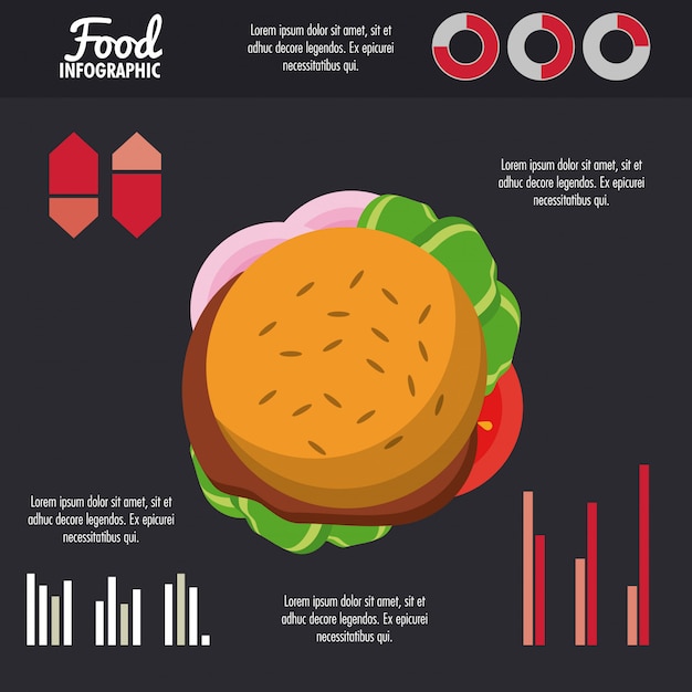 Plik wektorowy fast food plansza kolorowy design