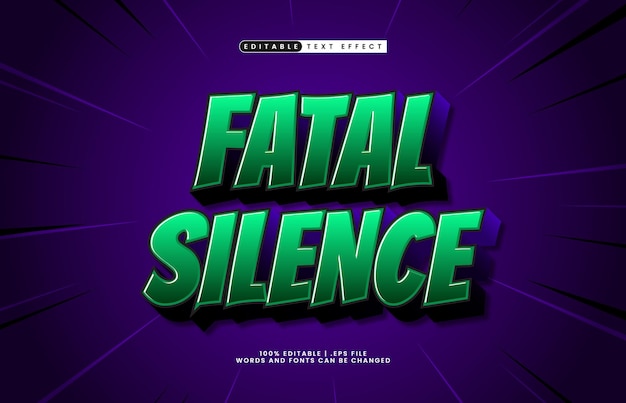 fatalny efekt tekstu edytowalnego z stylem tekstu gier i horroru