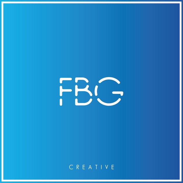 Plik wektorowy fbg premium wektor ostatni projekt logo kreatywne logo wektor ilustracja minimalny logo monogram