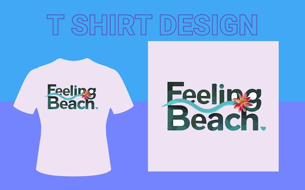 Plik wektorowy feeling beach t sheet design (projektowanie arkusza plażowego)