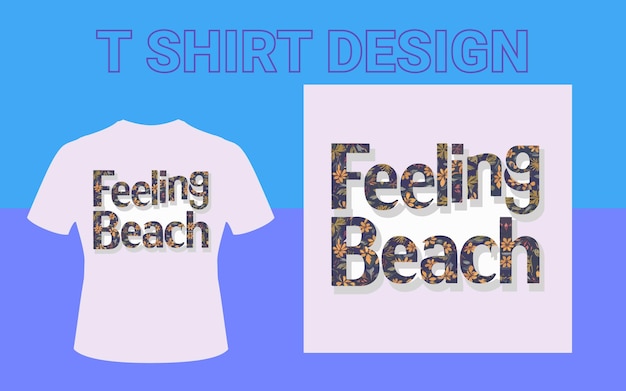 FeelING BEACH T SHEET DESIGN (projektowanie arkusza plażowego)