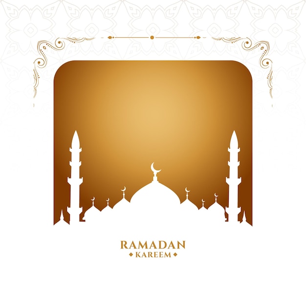 Festiwal i styl ramadan kareem arabski złoty design 03