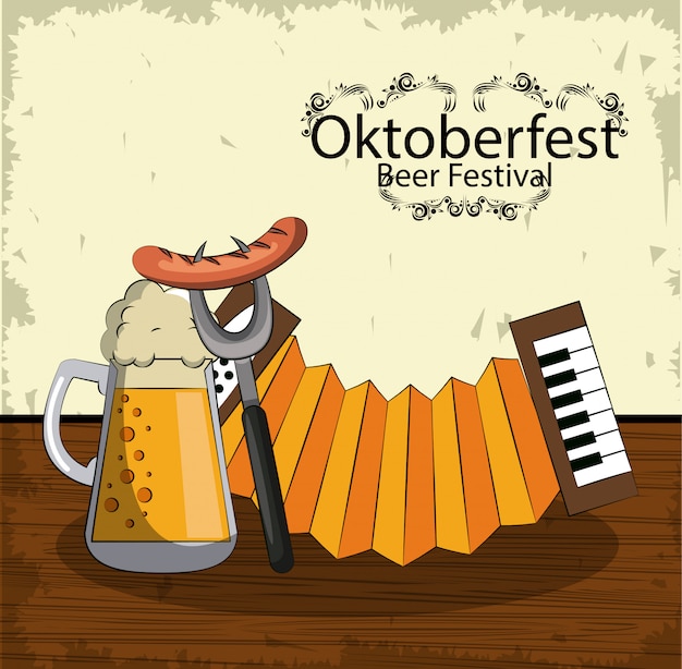 Plik wektorowy festiwal piwa oktober