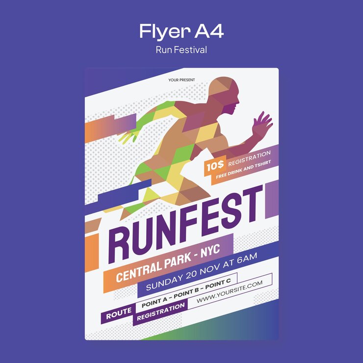 Festiwal Run Flyer Indigo