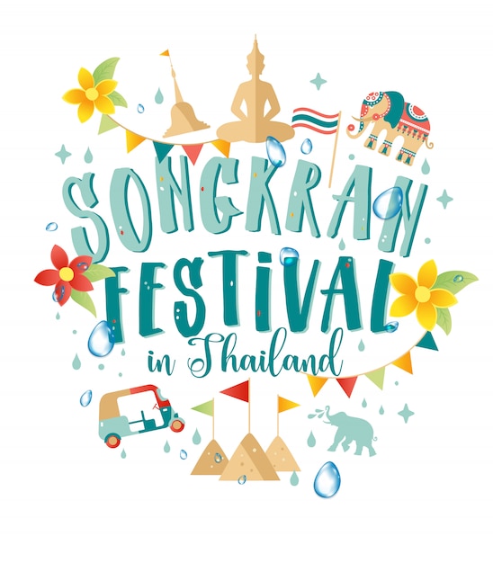 Festiwal Songkran W Tajlandii W Kwietniu