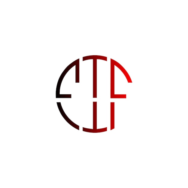 Fif kreatywny początkowy krąg bezczasowa negatywna przestrzeń monogram projektowanie logo