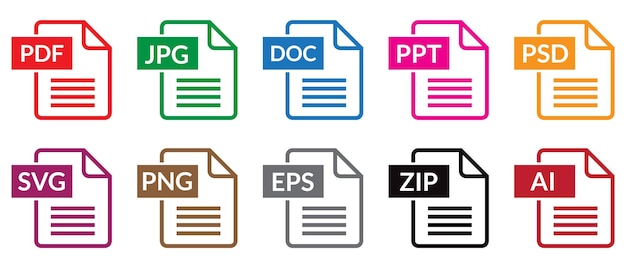 File Format Icons Collection