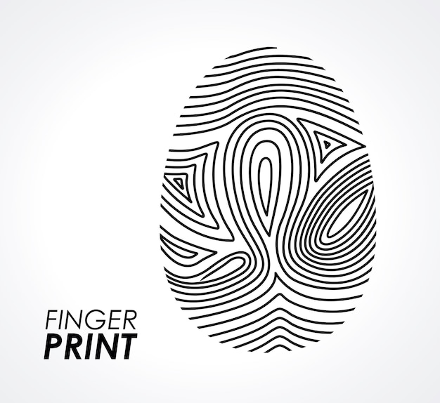 Plik wektorowy fingerprint desi